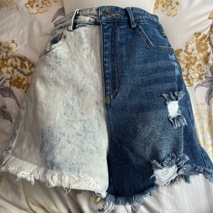 Light Washed Dark Washed Jeans